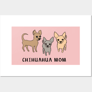 Chihuahua mom - pink Posters and Art